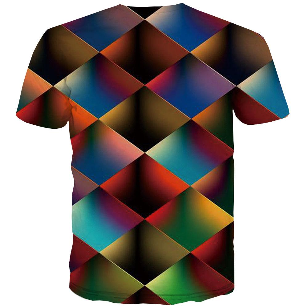 Geometric Graphic Design Print Classic T-Shirt 3D Effect Multiple