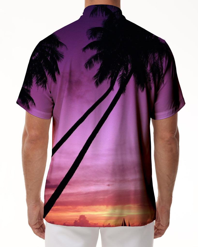 
New Beach Casual Style Men's Pattern Short Sleeve Button Shirt Casual Vacation Seaside Summer Fashion Shirt Button Shirt
                