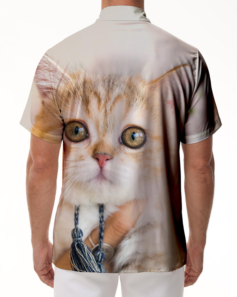 
Funny Kitten Animal Cat Mens Hawaiian Shirt Short Sleeve Button Shirt Tops For Casual Beach Vacation
                
