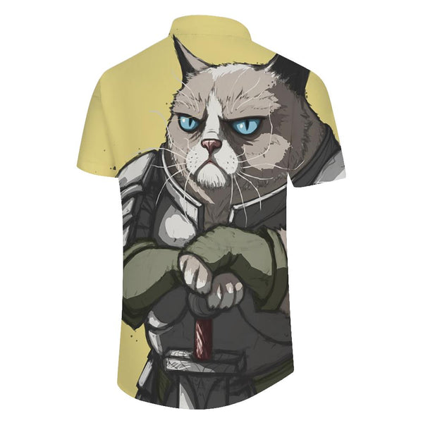 
Fashion Men's Tropical Hawaiian Shirt Style 3D Printing Japanese Cartoon Cat Casual Shirt Men Summer Short Sleeve
                