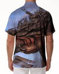 Airship Men's Hawaiian Shirt Summer Fun Beach Hawaii Tropical Vacation Beach Top