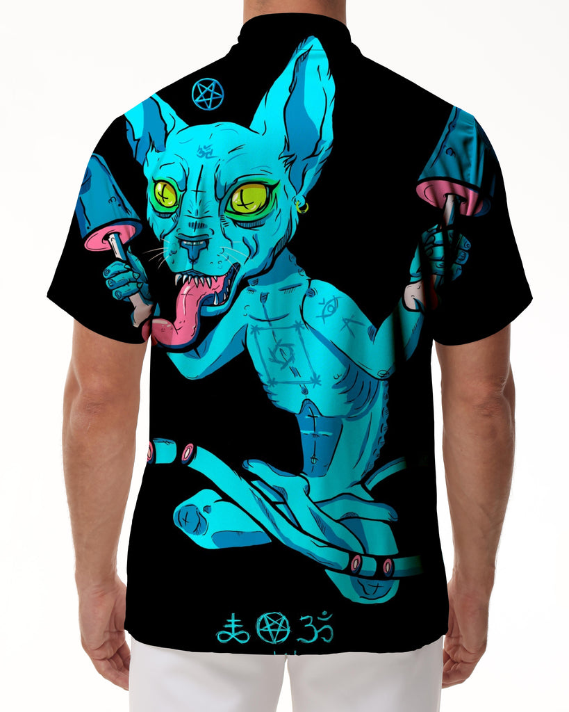 
Alien funny cat fashion 3D printing short sleeve men's clothing comfortable breathable street cute pet pattern fashion tops
                