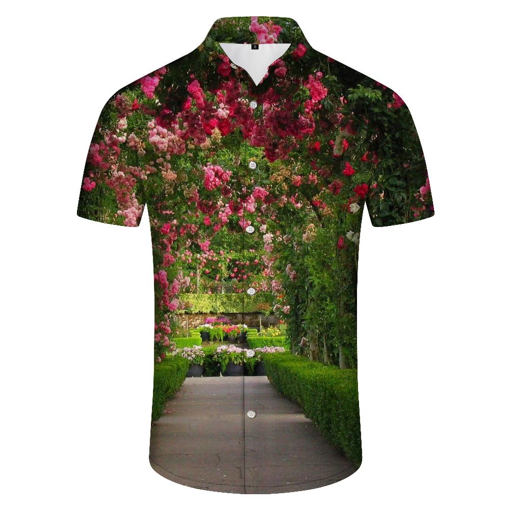 
Floral Shirt Style Beach Hawaiian Summer Tops Men Shirt Casual Loose Printed Cuffs Button Closure
                
