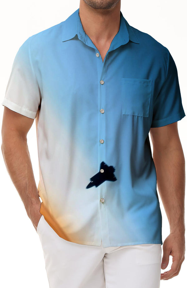Beach Men's Shirt Short Sleeve Vacation Summer Shirt Tropical Short Sleeve Casual Button-Down Button Pocket Collar Hawaiian Tropical Four Seasons