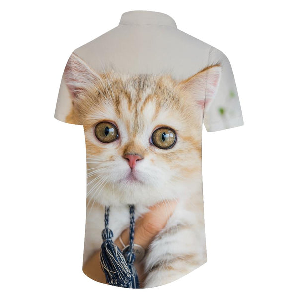 
Funny Kitten Animal Cat Mens Hawaiian Shirt Short Sleeve Button Shirt Tops For Casual Beach Vacation
                