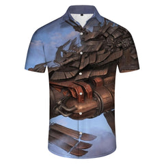 Airship Men's Hawaiian Shirt Summer Fun Beach Hawaii Tropical Vacation Beach Top