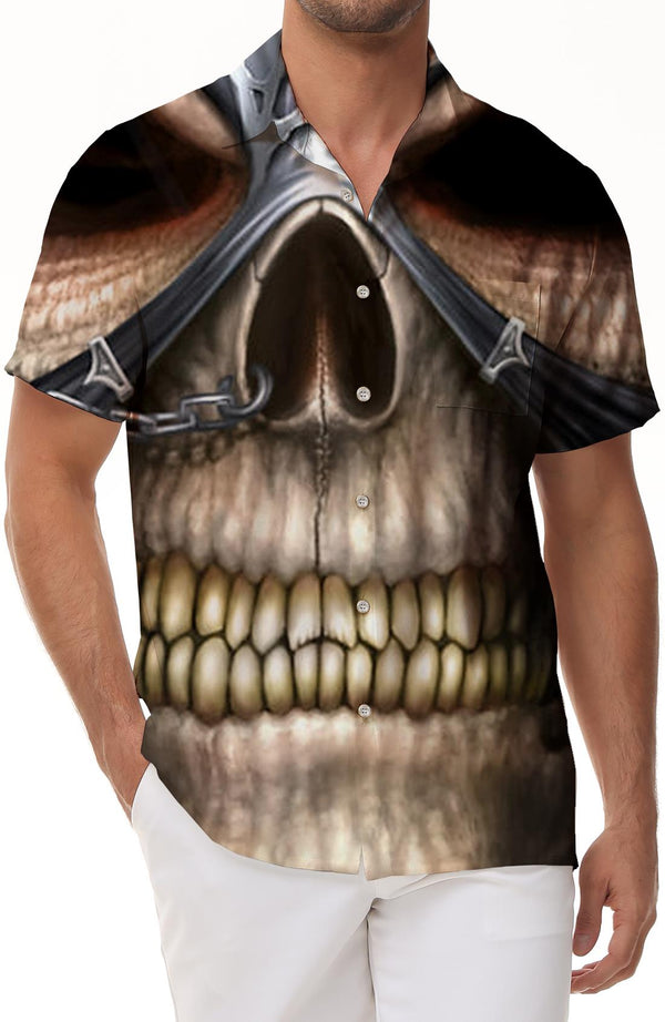 Trendy cool fashion men's tops summer casual party short sleeve new men's fashion short sleeve shirt streetwear
