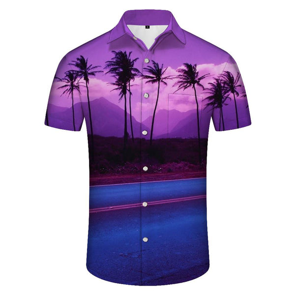 
Summer Men's Hawaiian Shirt Coconut Tree 3D Printed Short Sleeve Clothing Casual Beach Shirt Men
                