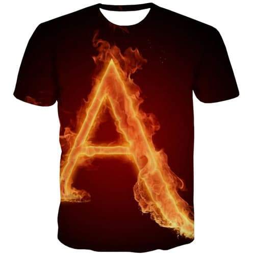 
Flame T-shirt Men Letter Tshirt Anime Harajuku T-shirts 3d Fire Tshirt Printed Gothic Tshirts Casual Short Sleeve T shirts - KYKU
                