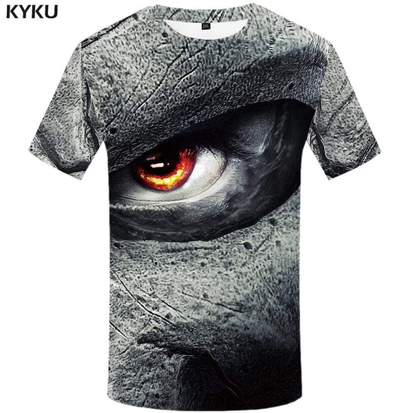 Skull T-shirts Men Psychedelic Tshirts Print White T-shirt 3d Gothic T shirts Funny Harajuku Tshirt Anime Mens Clothing Graphic