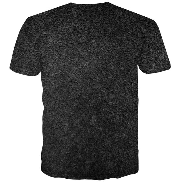 
black irregular texture shirt special texture shirt tee different Casual art costume men
                