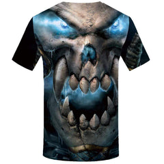 KYKU Skull T shirt Men Nebula T shirts Funny Space Tshirt Anime Gothic Tshirts Print Skeleton T-shirt 3d Mens Clothing