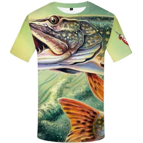 
Fish T-shirt Men Animal Tshirts Casual Fishinger Tshirt Anime Art Shirt Print Tracksuits Tshirt Printed Short Sleeve Fashion - KYKU
                