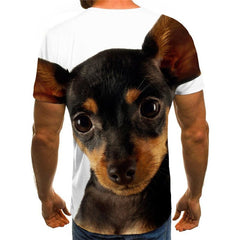 shirts dog Puppy Cute animal Hip hop tshirt 3D big Smart dogs Cool outfits men