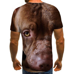 shirt dog Puppy Cute animal Funny 3D t shirt Casual art costume male big Smart dogs
