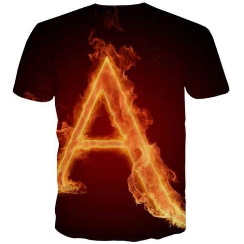
Flame T-shirt Men Letter Tshirt Anime Harajuku T-shirts 3d Fire Tshirt Printed Gothic Tshirts Casual Short Sleeve T shirts - KYKU
                