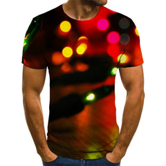 little lantern shirt Cool festival Casual Christmas art costume men