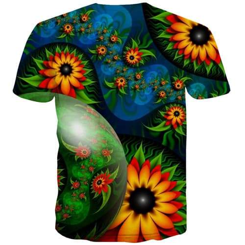
Flower T shirts Men Psychedelic Tshirts Casual Green Tshirt Anime Harajuku Tshirts Cool Gothic Tshirts Novelty Short Sleeve - KYKU
                