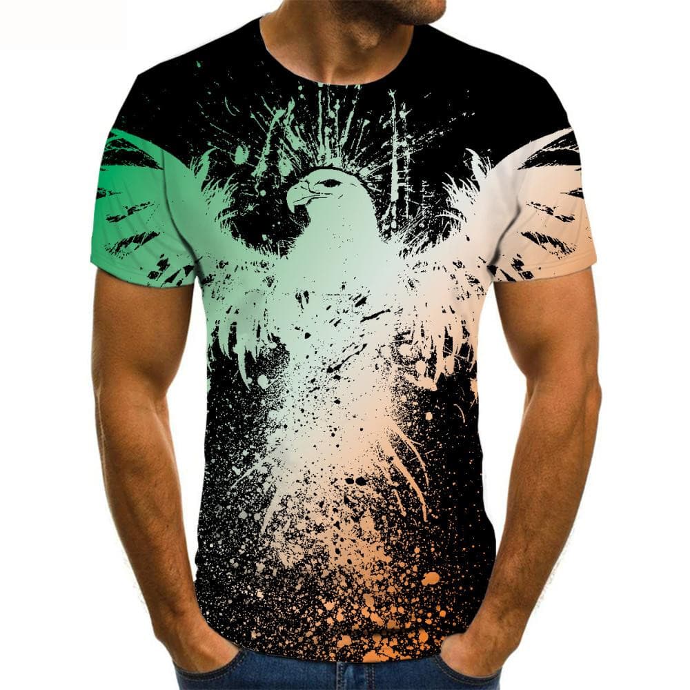 
Eagle T-shirt Men Animal Tshirt Printed Colorful Tshirts Casual Graffiti Anime Clothes
                