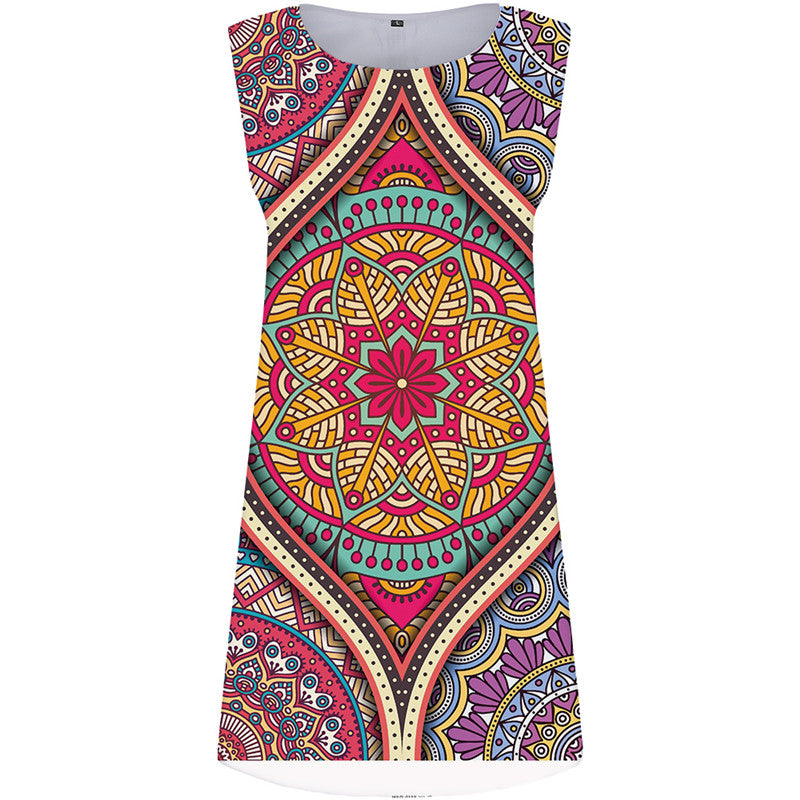 
Flower Dress Women Graphics Beach Colorful Boho Geometric 3d Print Womens Clothing Vintage
                