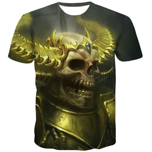
Skull T shirts Men Military Shirt Print Gothic T-shirts 3d Hip Hop T-shirts Graphic Punk Rock Tshirts Casual Short Sleeve - KYKU
                