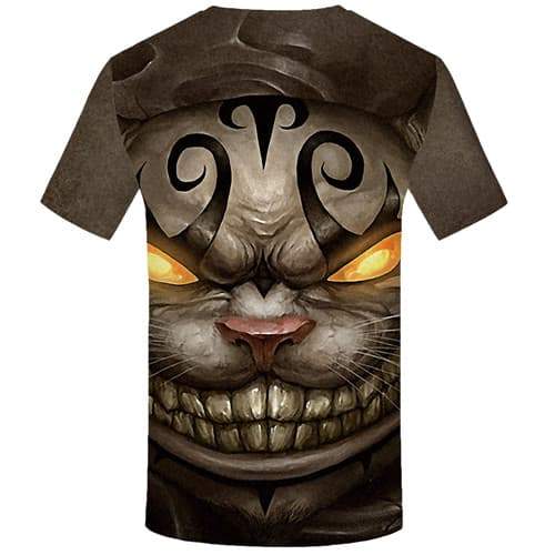 
Cat T shirts Men Animal Tshirts Novelty Angry Tshirts Cool Flame Tshirts Casual Gothic Tshirt Printed Short Sleeve Hip hop - KYKU
                