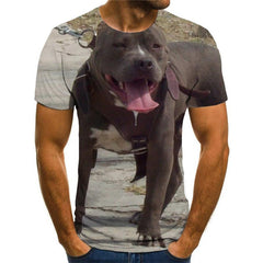 dog shirts Casual shirt 3D Puppy Cute animal art costume Cool big Smart dogs men's