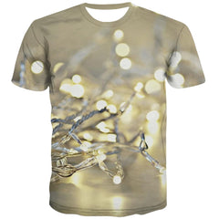 white light shirt Casual shirt 3D festival men Christmas Cool art costume
