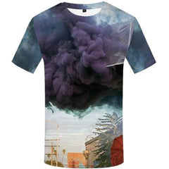 Graffiti T-shirt Men Harajuku Tshirts Casual Art T shirts Funny Abstract Tshirt Anime Gothic Shirt Print Short Sleeve Fashion - KYKU