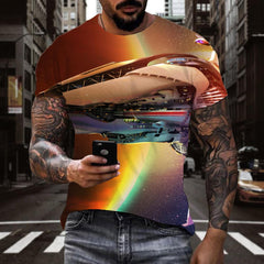 tshirt Airship tee shirt air ship flying ship men art costume Casual