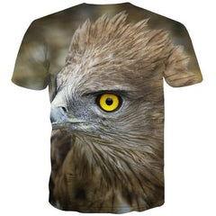 Eagle T-shirt Men Animal Tshirt Anime Eye Tshirts Casual Ferocious Tshirt Printed Hip Hop T-shirts Graphic Short Sleeve summer - KYKU