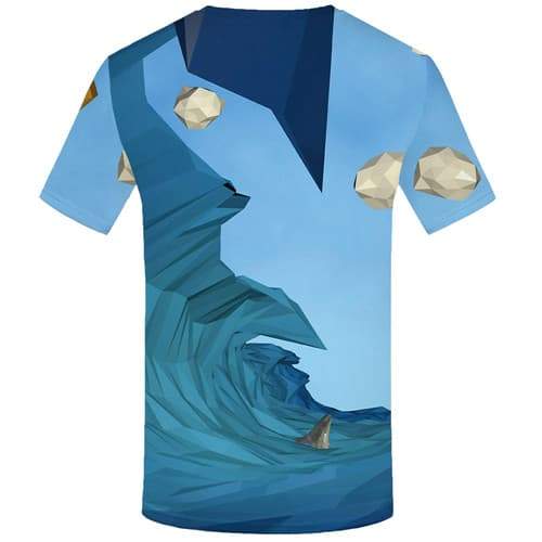 
Wave T-shirt Men Cartoon Tshirts Cool Art Tshirts Novelty Abstract Tshirt Printed Geometric Shirt Print Short Sleeve Hip hop Men - KYKU
                