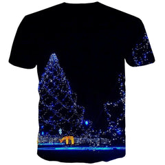 street lighting tshirt festival t shirt 3D art costume Cool Christmas men