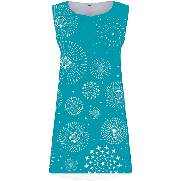 Galaxy Dress Women Psychedelic 3d Print Harajuku Party Art Beach Vortex Sundress Womens Clothing Casual