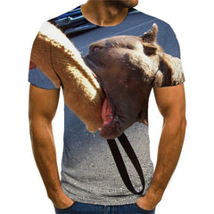 dog shirts Hip hop tshirt 3D Puppy Cute animal men's Cool art costume big Smart dogs