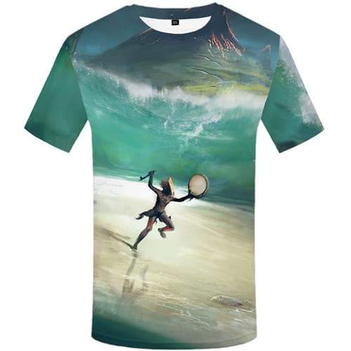 Indian T shirts Men Mountain Tshirt Anime Cartoon Tshirts Casual Harajuku T shirts Funny War Tshirt Printed Short Sleeve - KYKU