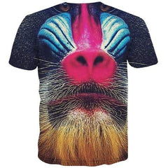 Animal T-shirt Men Orangutan T-shirts Graphic Funny Tshirt Anime Halloween Tshirts Casual Leisure T shirts Funny Short Sleeve - KYKU