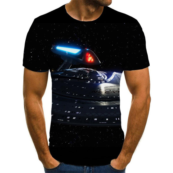 tshirt Airship air ship Novelty 3D shirt Cool men flying ship art costume
