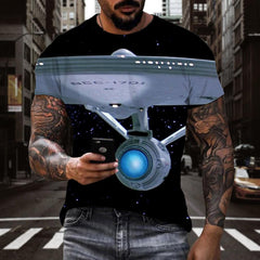 Airship tshirt 3D tshirt air ship flying ship men Cool art costume