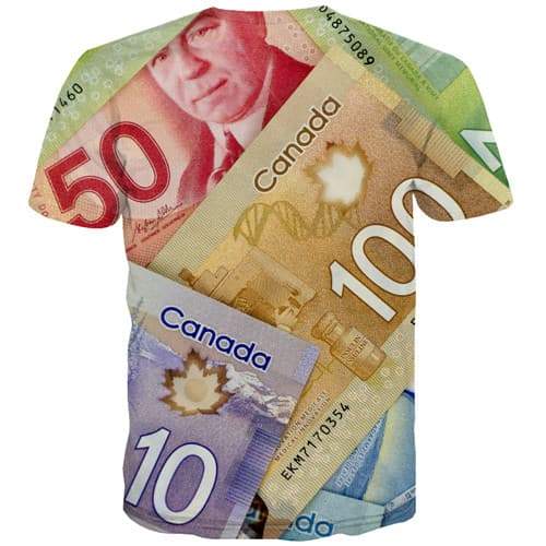 
Money T shirts Men Maple Leaf T-shirts 3d Canadian Dollar Tshirt Printed Canada Tshirts Novelty Harajuku Tshirts Cool - KYKU
                