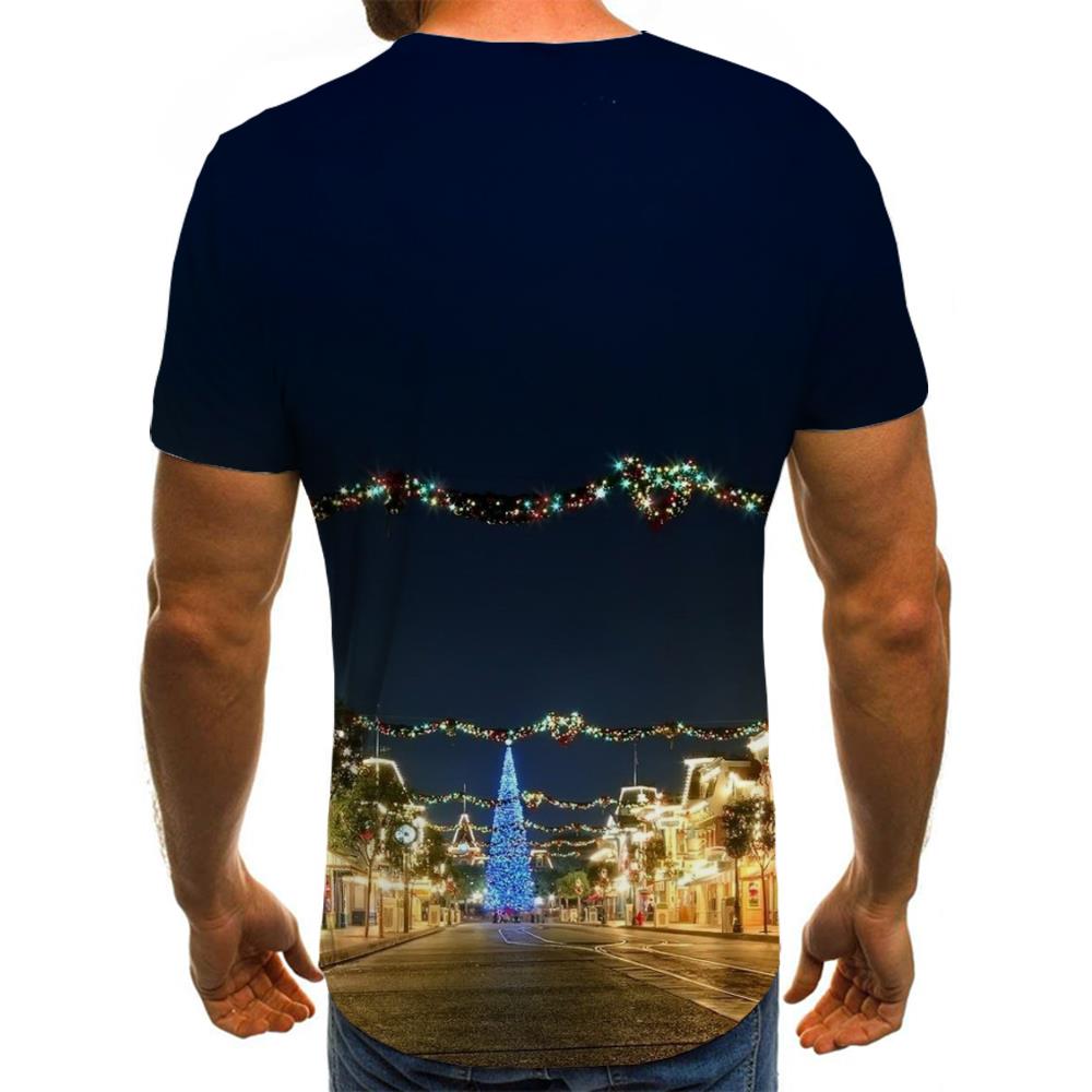 
street lighting t shirt festival Casual shirt 3D men Christmas art costume Cool
                
