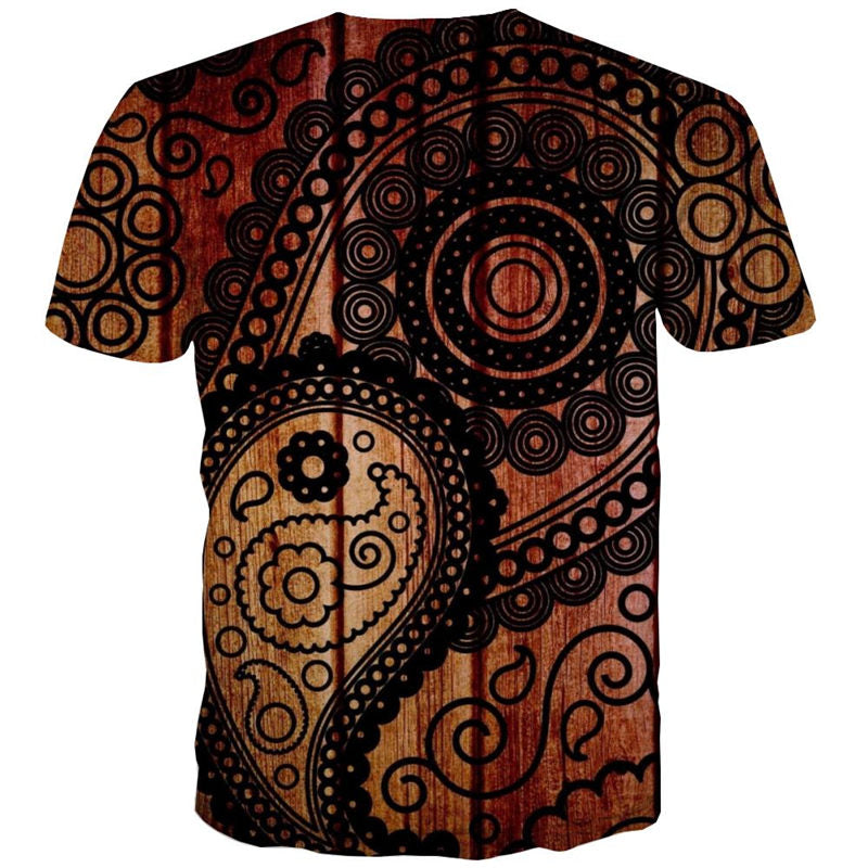 
Irregular geometric pattern shirt special texture Casual man art costume different Cool
                