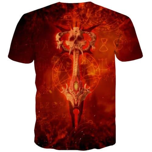 
Skull T-shirt Men Clock T shirts Funny Skeleton Tshirts Cool Red T-shirts Graphic Funny T-shirts 3d Short Sleeve Punk Rock - KYKU
                