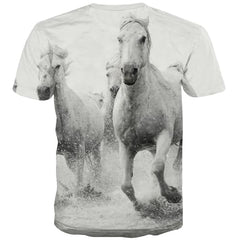 Horse T shirts Men Animal T-shirts Graphic Funny T-shirts 3d Harajuku Tshirts Casual Leisure Tshirts Novelty Short Sleeve summer - KYKU
