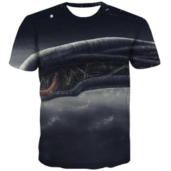 Airship t shirt 3D tshirt air ship men art costume Casual flying ship
