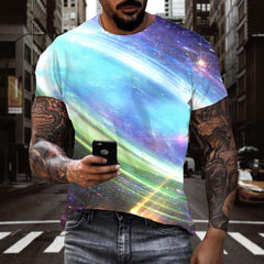 Airship t shirt Casual air ship Casual flying ship art costume men