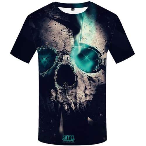 
Skull T-shirt Men Skeleton Tshirt Anime Aurora T-shirts 3d Black Tshirts Casual Geometric Tshirt Printed Short Sleeve T shirts - KYKU
                