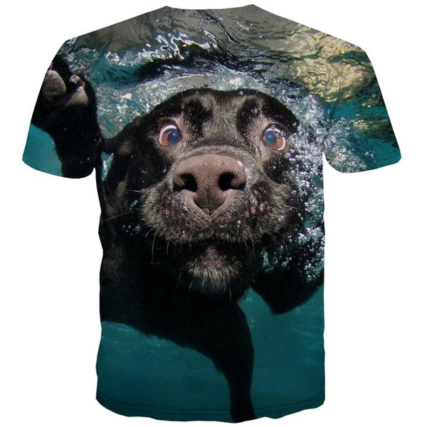 
dog tshirts Puppy Cute animal shirt tee male big Smart dogs Casual art costume
                