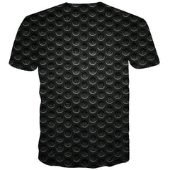 Black and green gradient irregular texture tshirt special texture Cool different art costume Casual men