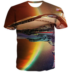 tshirt Airship tee shirt air ship flying ship men art costume Casual